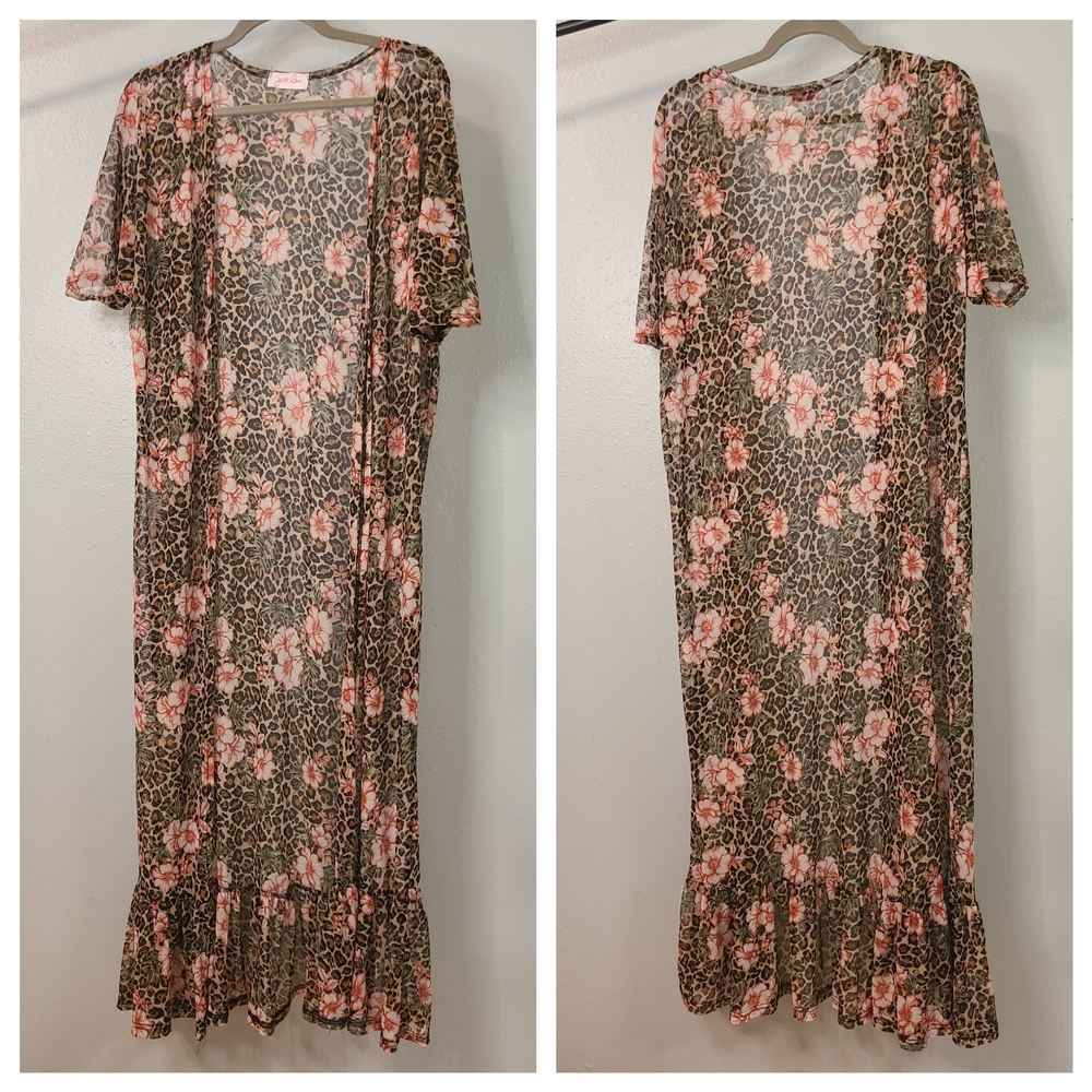 Jess Lea Leppard and Roses Country Style Duster.